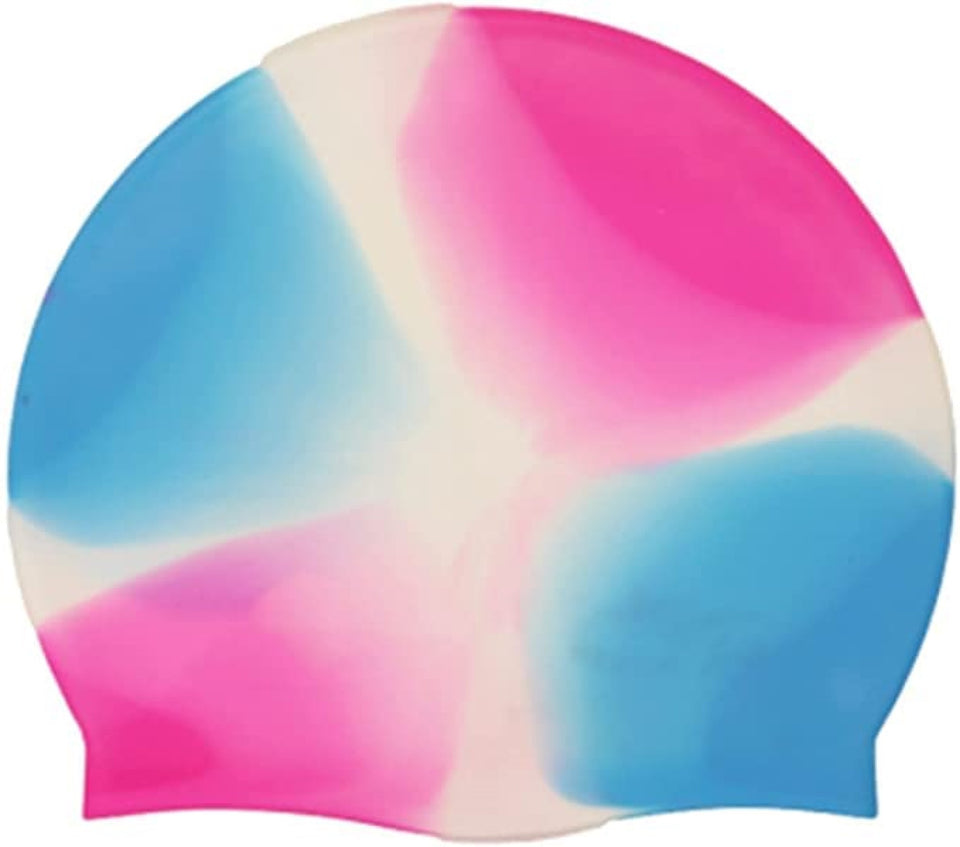 Toyshine Friendly Swede Silicone Long Hair Swim Caps - Durable Silicone Swimming Caps (Pack of 3) Color May varySSTP