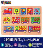 Toyshine Wooden ABC ABD 123 Letters and Numbers Puzzle Toy, Educational and Learning Toy - B - Set 2