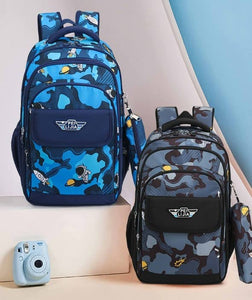 Toyshine Astronaut Space High School College Backpacks for Teen Girls Boys Lightweight Bag-Blue