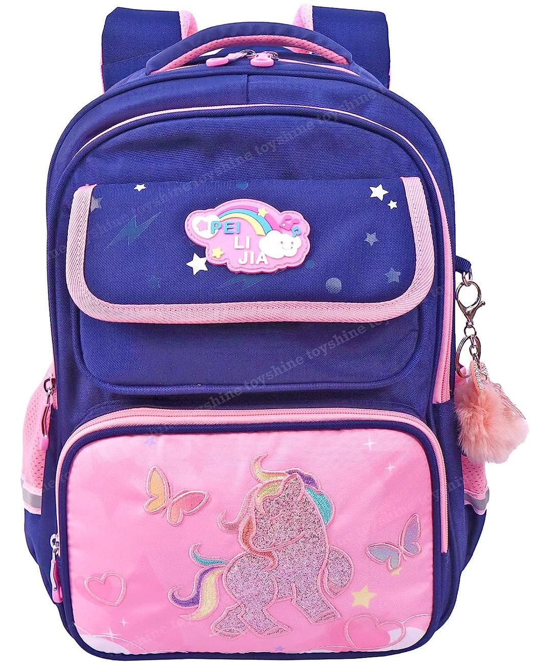 Toyshine Unicorn High School College Backpacks for Teen Girls Boys Lightweight Bag - Blue