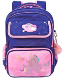 Toyshine Unicorn High School College Backpacks for Teen Girls Boys Lightweight Bag - Blue