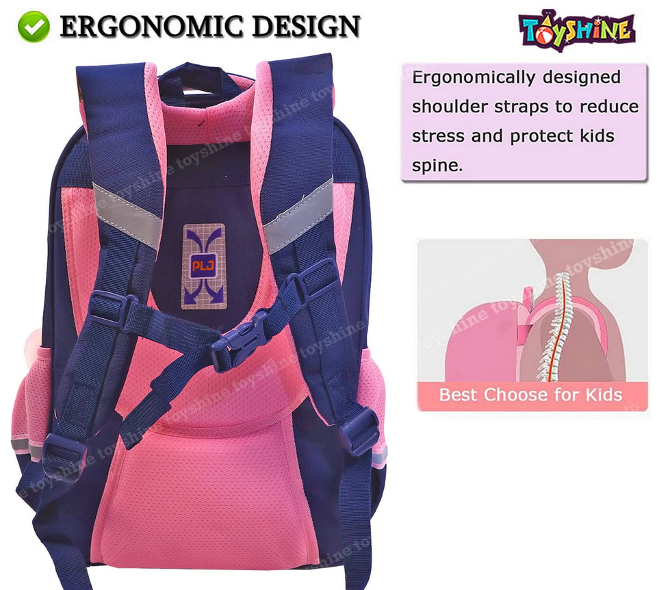 Toyshine Unicorn High School College Backpacks for Teen Girls Boys Lightweight Bag - Blue