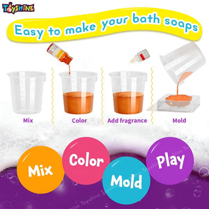 Toyshine My Soap Making Lab Create Scented & Glitter Soaps Stem Educational Learning Creative Fun DIY Activity Toy Kit Cum Indoor Game for Boys and Girls 8+