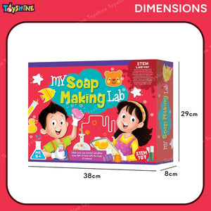 Toyshine My Soap Making Lab Create Scented & Glitter Soaps Stem Educational Learning Creative Fun DIY Activity Toy Kit Cum Indoor Game for Boys and Girls 8+