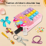 Toyshine Unicorn Shape Mini Shoulder Pop it Popit Purse Bag Fidget Toys for Girls, Sensory Silicone Fidget Gifts for Kids Girls Women- Multi 2