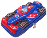 Toyshine F1 Racer Hardtop Pencil Case with Compartments - Kids Large Capacity School Supply Organizer Students Stationery Box - Girls Boys Pen Pouch- M3- Blue