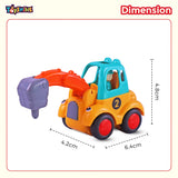Toyshine Pack of 4 Friction Powered Construction Vehicle Automobile Car Toy Set for Kids 2+Yrs, Multicolor
