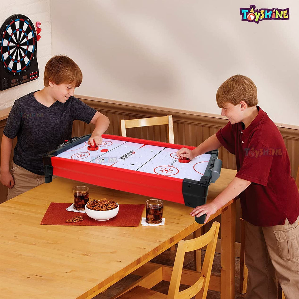 Toyshine Speed-Up Electric Air Powered Hockey Table Indoor Sports Gaming Set 2 Paddles, 2 Pucks (80 Cms) - B