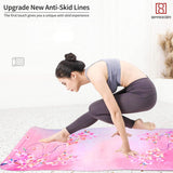 Spanker Premium Yoga Mat - Artist Designed, Premium eco friendly mats, Non Slip, Non toxic, Great For Regular & Hot Yoga, Pilates and Workouts (168 Cms x 68 cms x 6 mm)- Pink SSTP