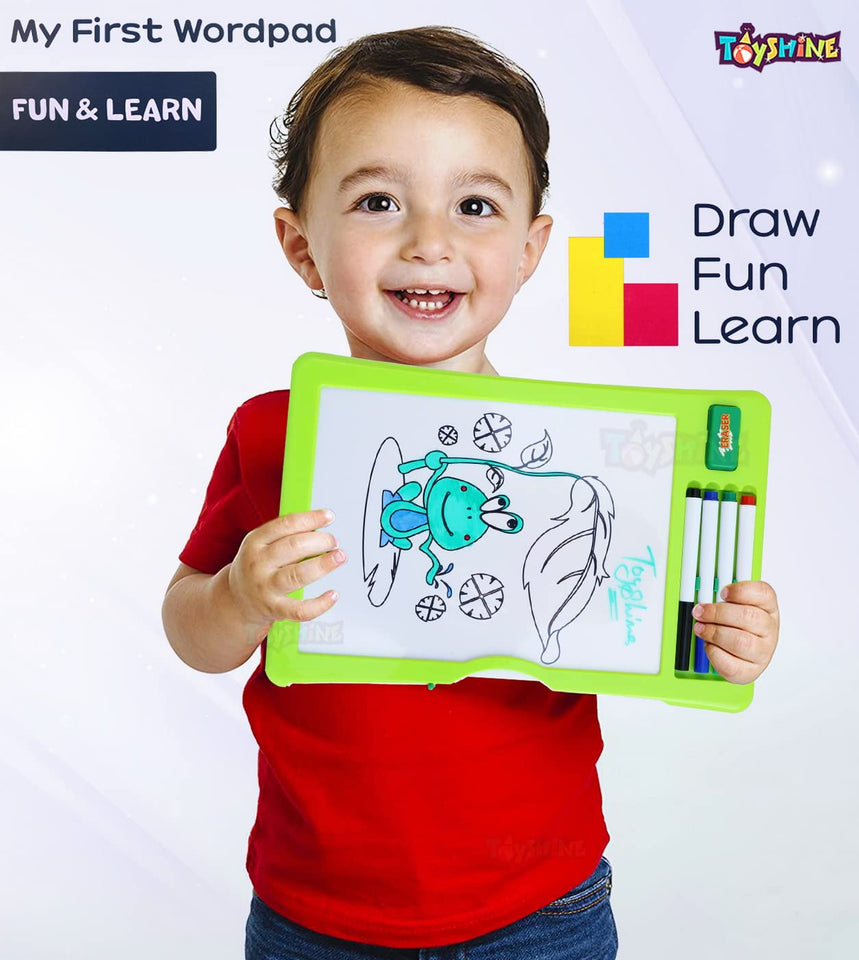 Toyshine Wipe and Clearn Doodle Board Magic Draw and Write Board with Resuable Sheets