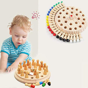 Toyshine Wooden Memory Match Stick Chess Game Set