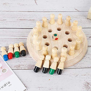 Toyshine Wooden Memory Match Stick Chess Game Set