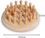 Toyshine Wooden Memory Match Stick Chess Game Set