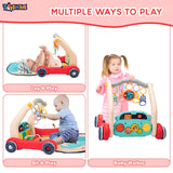 Toyshine 2 in 1 Musical Piano Rack Cum Walker Baby Gym Play mat Activity Center Toy for Newborn to Toddler Early Dvelopment