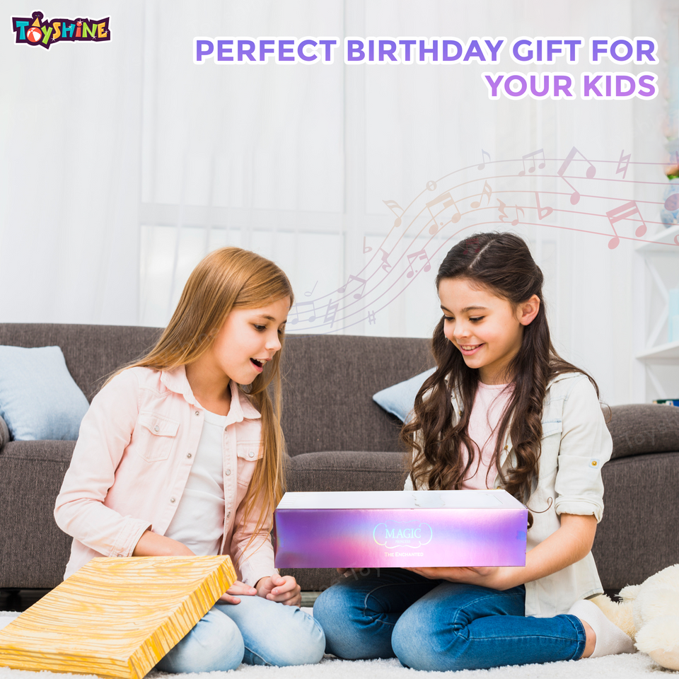 Toyshine Princess Fairy Magic Wand Moon Styling Stick Flashing Toy with Music and Light for Kids - L