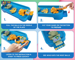 Toyshine Hungry Frog Eating Beans Parent Child Interactive Indoor Game of Quick Reflexes for 5 Years and Above