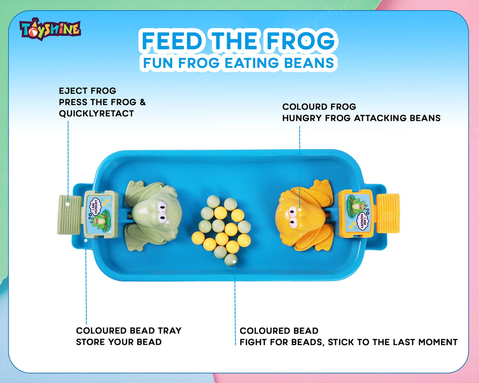 Toyshine Hungry Frog Eating Beans Parent Child Interactive Indoor Game of Quick Reflexes for 5 Years and Above