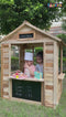 Toyshine Wooden Cubby House with a Cafe Shop Style Front Gift for Girl Ages 3+
