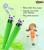 Toyshine Adjustable Length Tangle-Free Segmented Pvc Soft Beaded 2.6M Fitness Jump Rope for Outdoor Fun Activity Exercise kids Fitness - GreenPanda