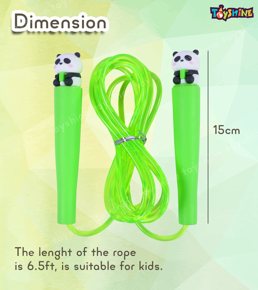 Toyshine Adjustable Length Tangle-Free Segmented Pvc Soft Beaded 2.6M Fitness Jump Rope for Outdoor Fun Activity Exercise kids Fitness - GreenPanda