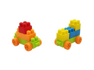 Toyshine 40 pcs Building Block Toys with Wheels for Kids, Bag Packing, Best Gift Toy for Kids