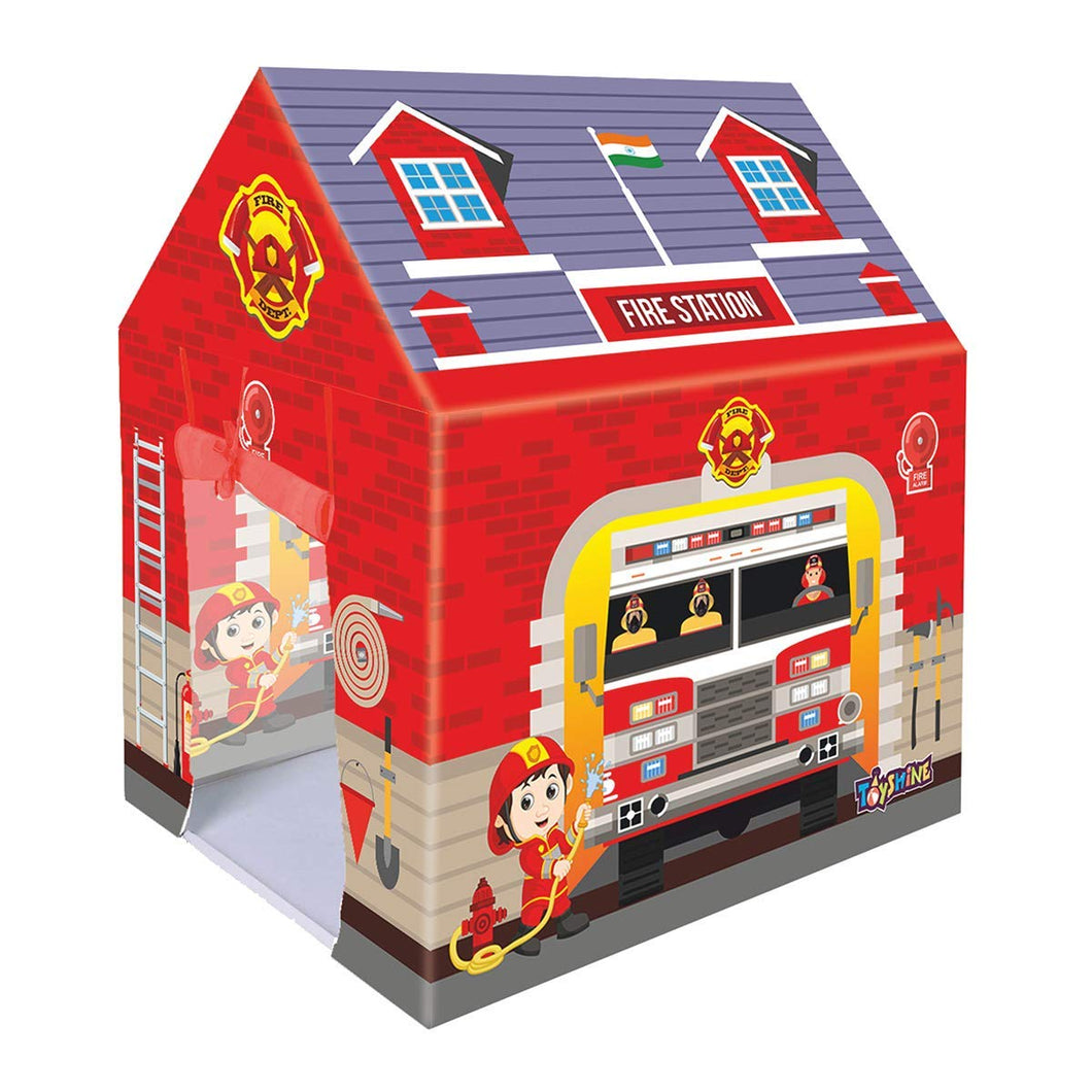 Toyshine Fire Station Tent House Play Tent for Kids, Pretend Playhouse