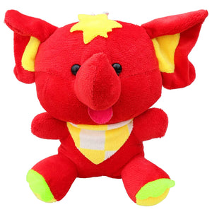 Toyshine Happy Appu Soft Toy for Kids Boy Girl Baby | Soft Feather Cotton Fabric, Peppy Elephant, Red (TS-2022)