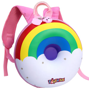 Toyshine EVA Donut Nursery Preschool Bagpack for Kids, 11 Rainbow