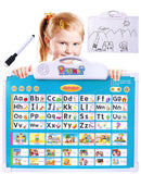Toyshine Interactive E Learning Touch Board Children English Educational Phonetic Learning Board for 3+ Years, with White Board and Marker