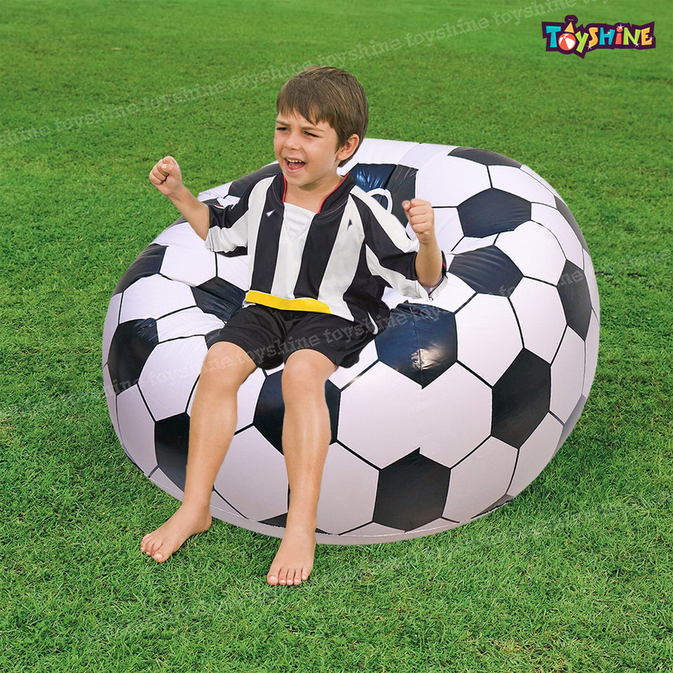Toyshine Soccer Ball Chair, Inflatable Sofa for Adults, Kids size 110cm x 80cm