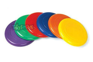 Toyshine Non-Slip Plastic Frisbee Flying Disc, Backyard Games Pack of 4, Color as per Availability. (SSTP)