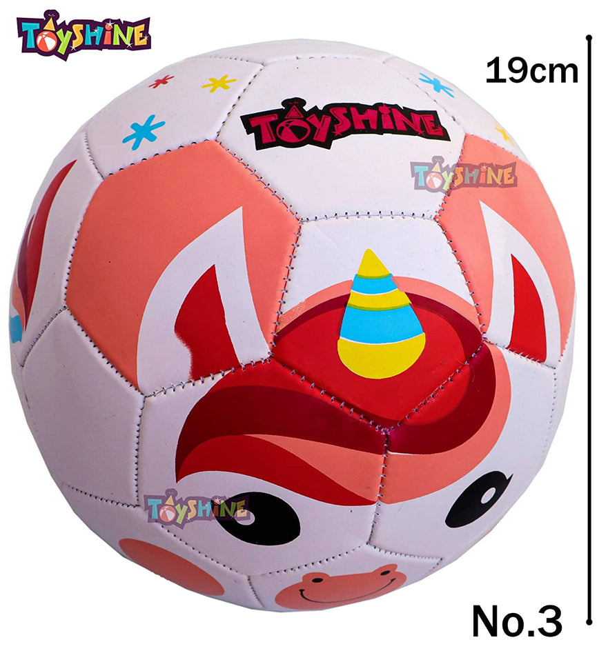 Toyshine Edu-Sports Kids Football Soccer Educational Toy Ball, Size 3, 4-8 Years Kids Toy Gift Sports - Unicorn