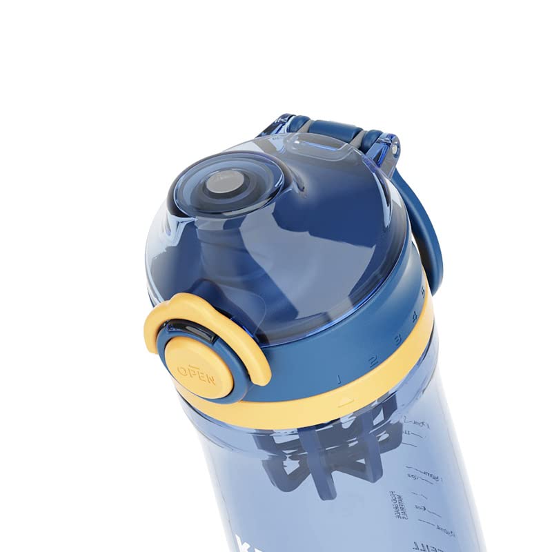 Spanker Sporty Motivational Leakproof Water Bottle 650 ML, BPA Free Fitness Sports Water Bottle - SSTP