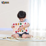 Toyshine Wooden ABC Letters Puzzle Toy, Educational and Learning Toy for Kids