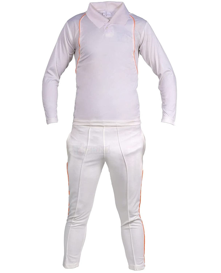 Toyshine Cricket Dress 30 no For (8 to 10 yrs) Kids Cricket Uniform Dress, Cricket OFF-White Color T-Shirt Full Sleeve and Trouser Combo,SSTP