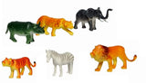 Toyshine Wild Animals Rubber Set (6 Pcs, Medium) - B