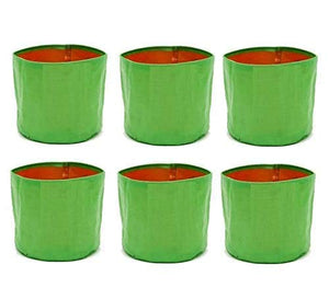Spanker Grow Bags 250 GSM (18x18) Inch with Drain Holes for Terrace Gardening - Strong & Durable - Pack of 6 SSTP