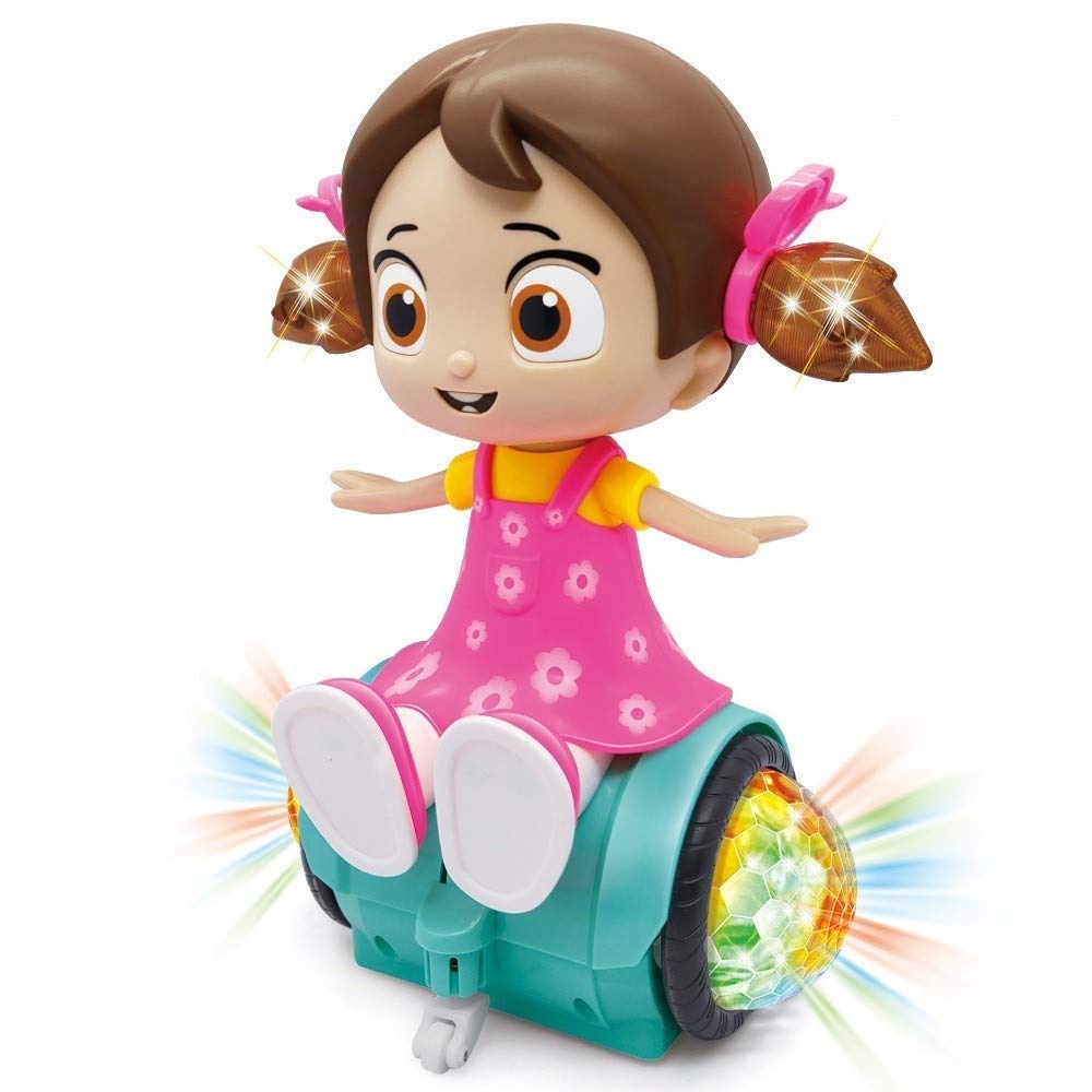 Toyshine Musical Dancing Girl with Flashing Lights & Bump Toy