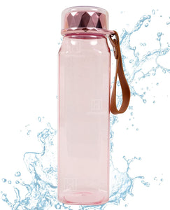 Spanker Crystal Tritan Hand Bag Water Bottle for Adults and Kids Water Spill Proof , BPA Free for Kids School, Office, Home, Soft Handle Grip Drinkware 550 ML - SSTP