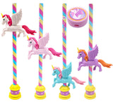 Toyshine Pack of 13 Unicorn Erasers, Pencils and Sharper Set | Included 4 Pencils, 4 Erasers, 4 Pencil Holders, 1 Sharper