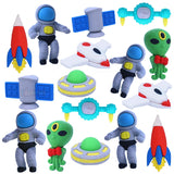 Toyshine Pack of 16 Space Theme Colorful Erasers for Children Party Favors, School Supplies