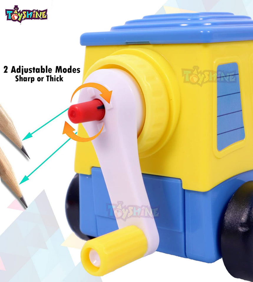 Toyshine Truck Pencil Sharpeners Manual for Kids and Artists, Handheld Manual Pencil Sharpener for Pencils, Forklift