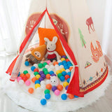Toyshine Lightweight Folding Kids Indian Teepee Tent Play House Indoor Outdoor Garden Beach Toys