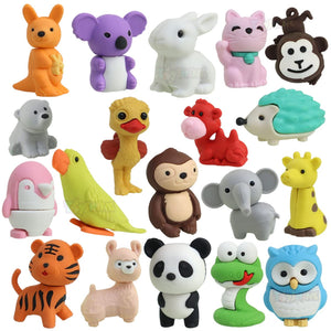 Toyshine Theme Based Colorful Erasers for Children Party Favors, School Supplies