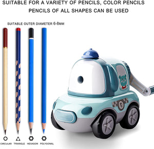 Toyshine Cute Pencil Sharpeners Manual for Kids and Artists, Handheld Manual Pencil Sharpener for Pencils - Car