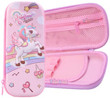 Toyshine Unicorn Horse Hardtop Pencil Case with Multiple Compartments