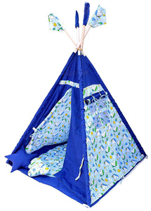 Toyshine Big Size Indian Teepee Tent Play House with Pillows and Floor Mat