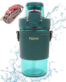 Spanker Leather Grip Tritan Fitness Gym Work Office Water Bottle Spill - Multi