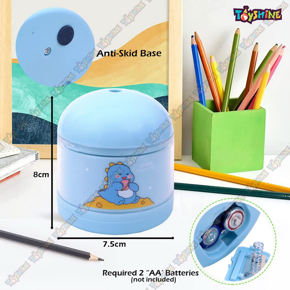 Toyshine Battery Operated Pencil Sharpeners for Kids, Adults, Office Use and Artists - Pink / Blue