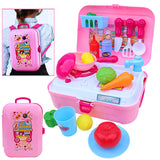 Toyshine Kitchen Set Backpack Toy, Kitchen Play Set Cooking Set Suitcase